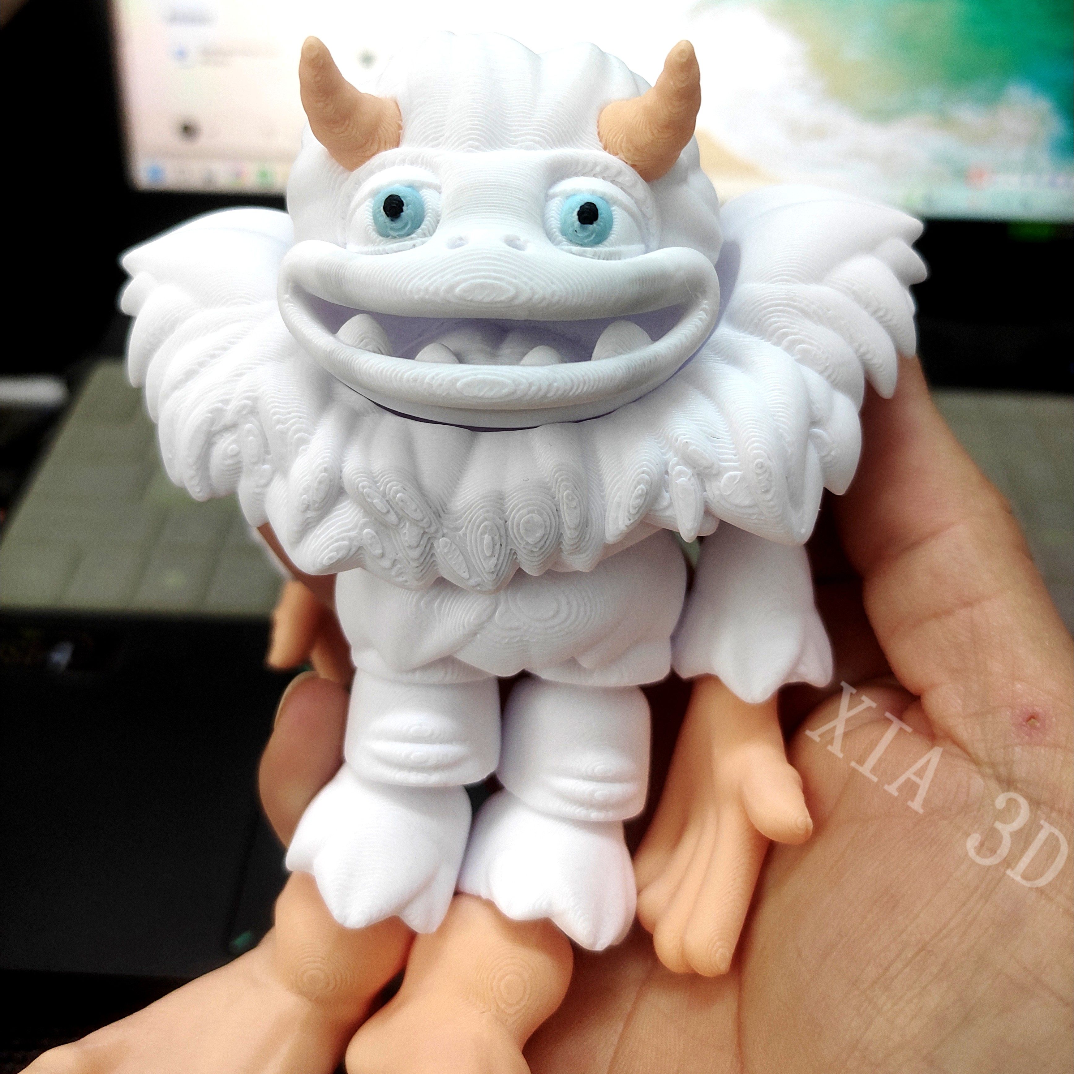 3d打印玩具大脚雪怪雪猿人可活动关节摆件大号手办儿童生日礼物
