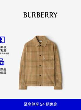 格纹灯芯绒外套式衬衫BURBERRY