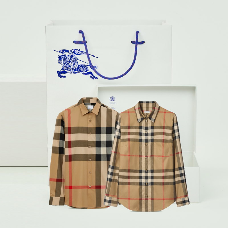 格纹棉质衬衫BURBERRY图片