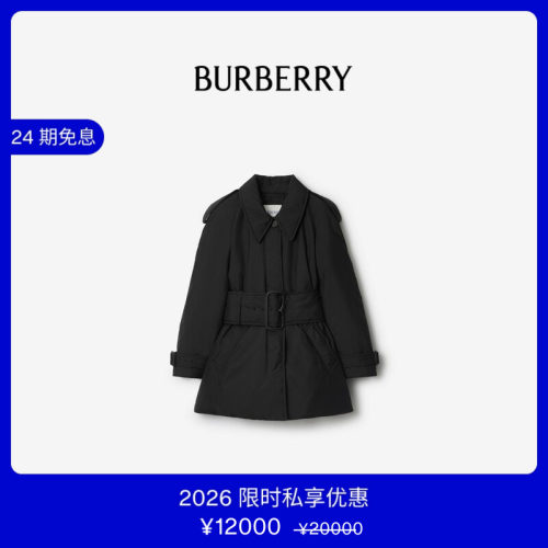 加垫轻便大衣BURBERRY
