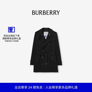 【新款】BURBERRY女装 中长款佩斯利蕾丝Foxfield Trench风衣