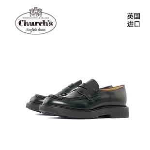 商务休闲皮鞋 牛皮固特异男士 LYNTON s英国进口手工乐福鞋 Church