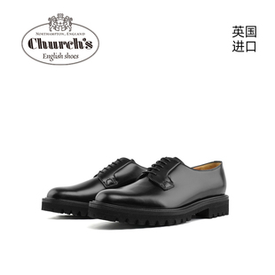 皮鞋 Church 女士手工商务正装 德比鞋 橡胶底ShannonT s英国进口经典