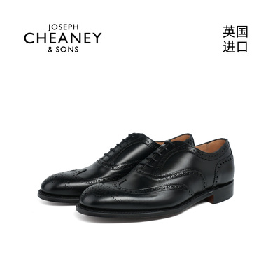 Cheaney英国进口三接头布洛克商务休闲牛津鞋男士皮鞋 ARTHUR III