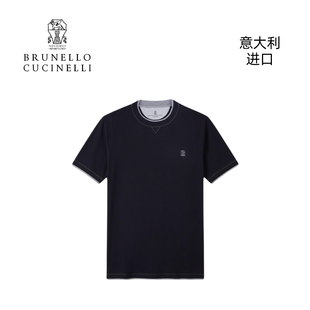 棉上衣T恤衫 短袖 M0B137451G Cucinelli意大利进口BC男士 Brunello