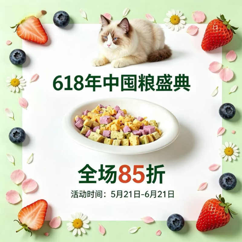 阿幸素食宠物零食果蔬多多混合口味冻干猫咪狗狗零食/30g/500g
