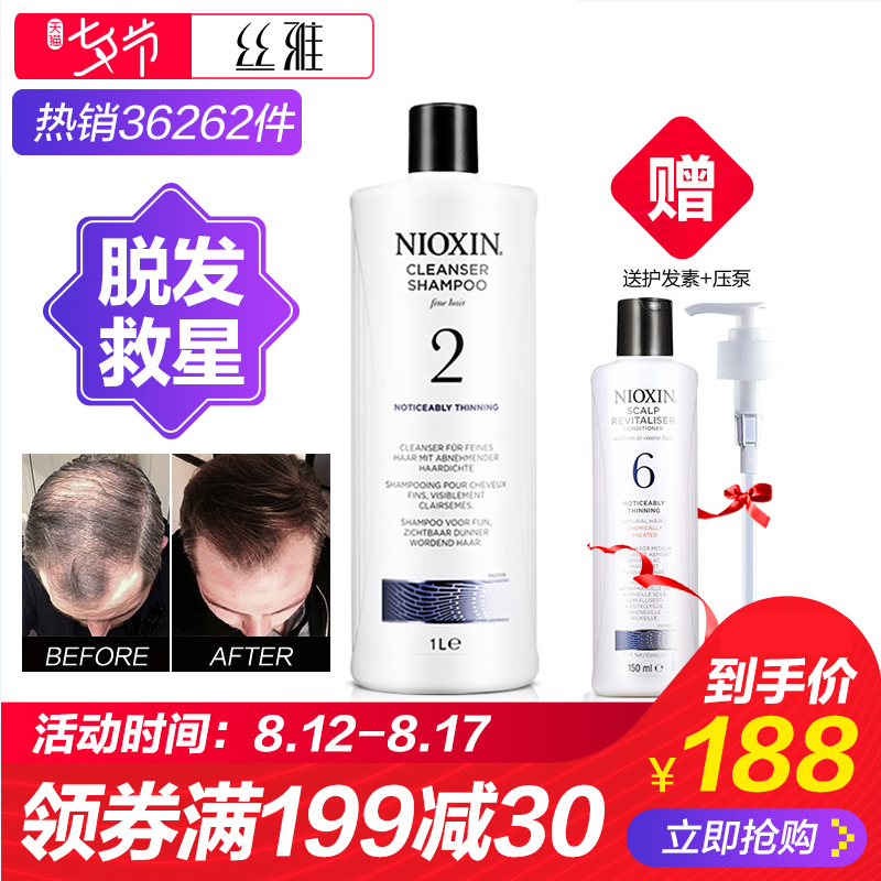 ÃÀ¹ú½ø¿Ú NIOXIN·ÀÍÑÉú·¢Ï´·¢Ë®2ºÅ1LÔö·¢ÃÜ·¢Â¶¹Ì·¢ÒºÕýÆ·ÎÞ¹èÓÍ