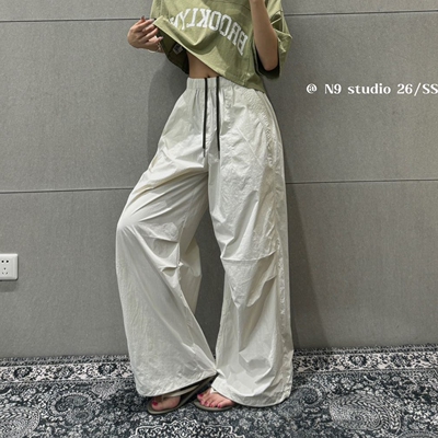 夏季新款高腰直筒显瘦亲肤女裤