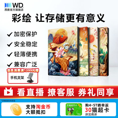 WD西部数据5T移动硬盘生肖祥瑞篇