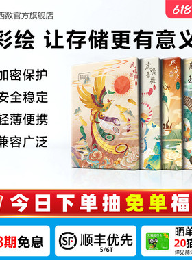 WD西数移动硬盘2t笔记本电脑存储 机械高速加密彩绘 山海经篇