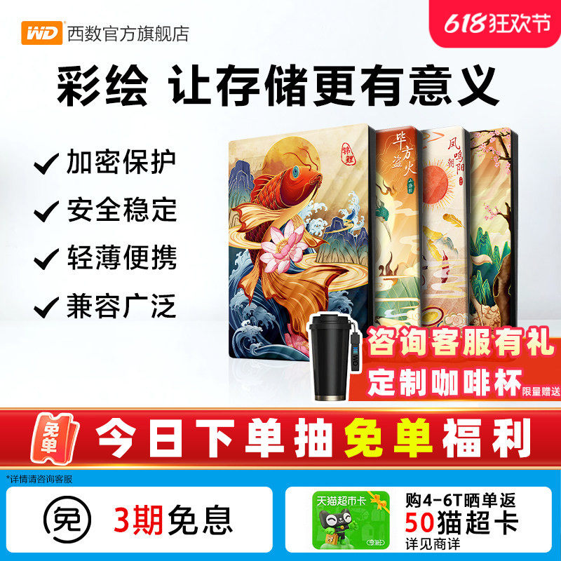 WD西部数据5T移动硬盘生肖祥瑞篇