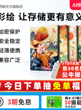WD西数移动硬盘5t电脑外置外接机械大容量存储彩绘 生肖祥瑞篇