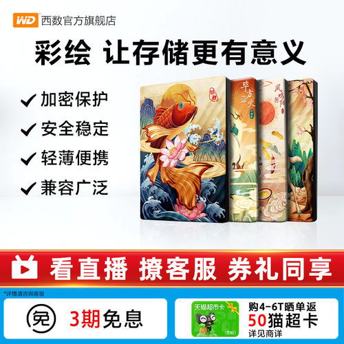 WD西部数据5T移动硬盘生肖祥瑞篇