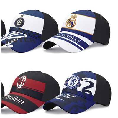 巴萨梅西皇马C罗太阳帽子 AC米兰巴黎利物浦切尔西鸭舌帽遮阳帽