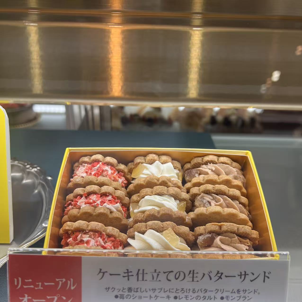 ANTENOR东京站店铺重新开业限定款黄油夹心饼干三拼9枚入