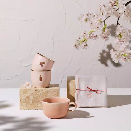 日本直邮 Blue Bottle Coffee 樱花限定手握杯拿铁杯