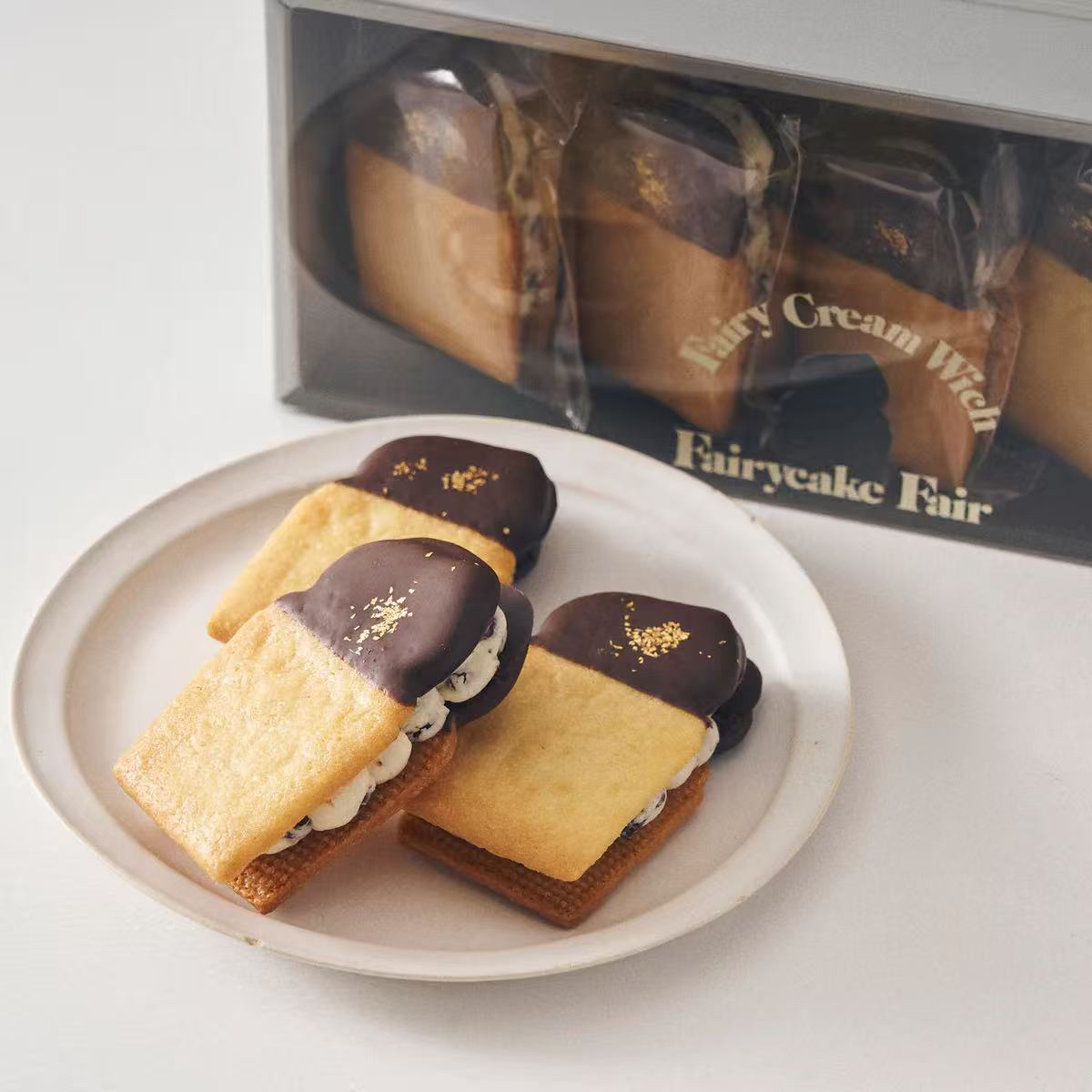 满200日本直邮Fairycake fair葡萄干黄油夹心饼干 短赏