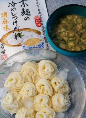 满200日本直邮 茅乃舍夏季消暑餐胡麻高汤蘸面岛原手延素面茶泡饭