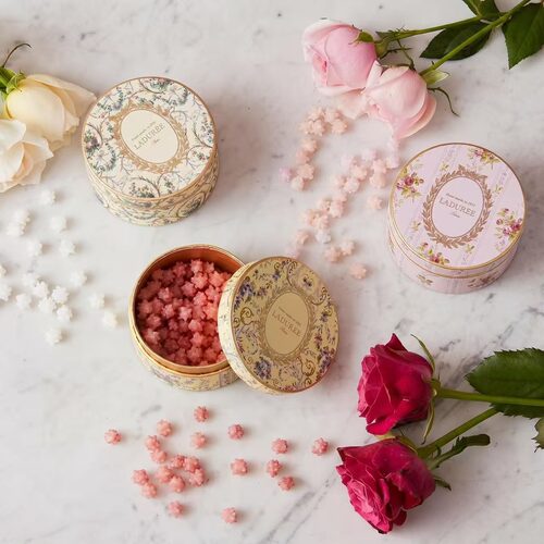 日本直邮 LADUREE 拉杜丽 荔枝玫瑰金平糖/曲奇罐系列