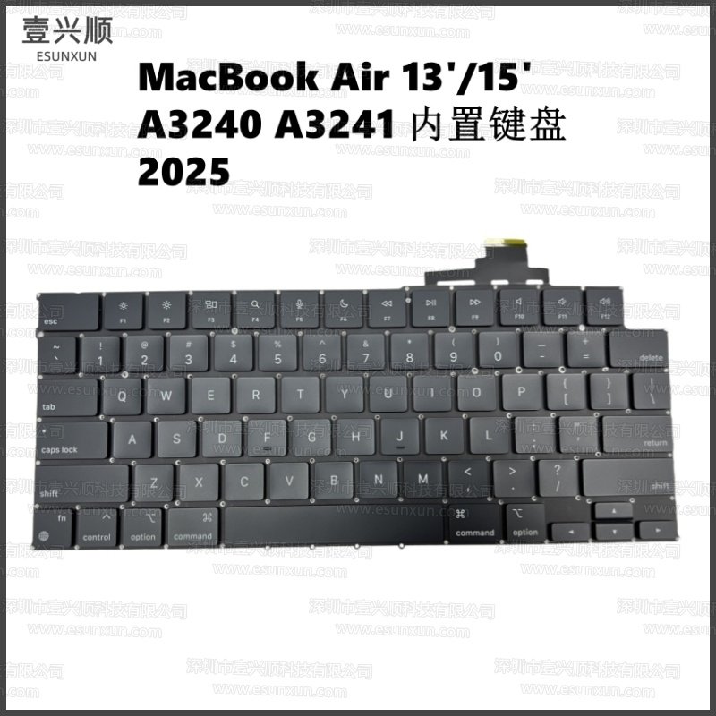 新款MacBookAir13寸M4笔记本内置键盘US UK适用A3240 A32412025年