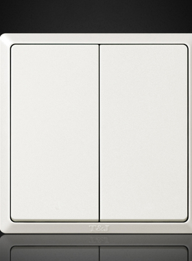 HC2762 天基86型10A二位单联回弹开关 双开机械按键自动复位面板