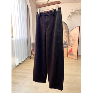 拉贝碧 买一送一】律政俏佳人 新中式国风羊毛毛呢打底裤子