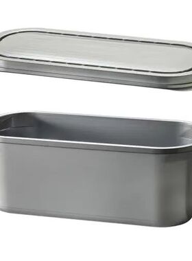 欧标雪糕盆长方形PP冰淇淋盒储藏盆冰激凌展示柜冷藏盒子份数盆5L