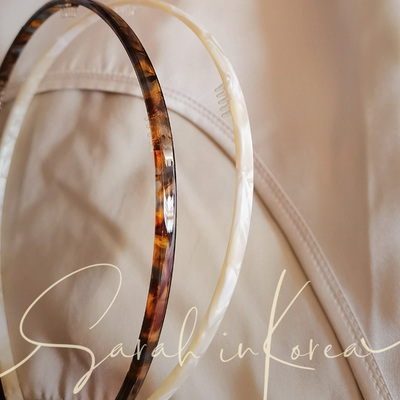 韩国特价亚克力花纹细发箍