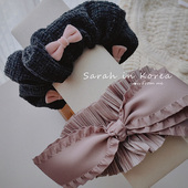 Korea韩国 特色发圈褶皱蝴蝶结粉嫩小可爱 Sarah 两款 可选