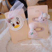 Sarah 萌萌小兔叽小鸭鸭鸭嘴系列边夹 女童儿童 Korea韩国