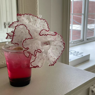 LEI东大门法式 Sarah 梦幻碎花发圈大肠圈 Trois Korea韩国