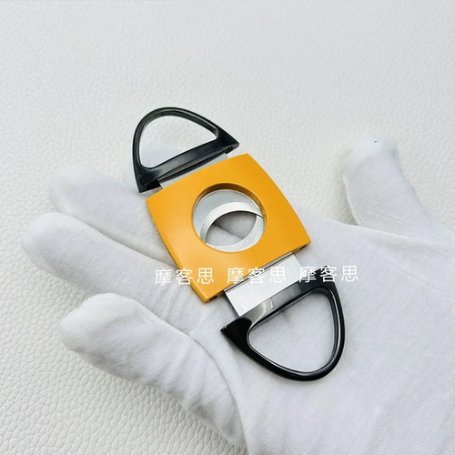 不锈钢雪茄剪锋利双刃V型口打孔