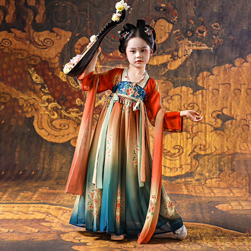 女童汉服连衣裙3岁中国风