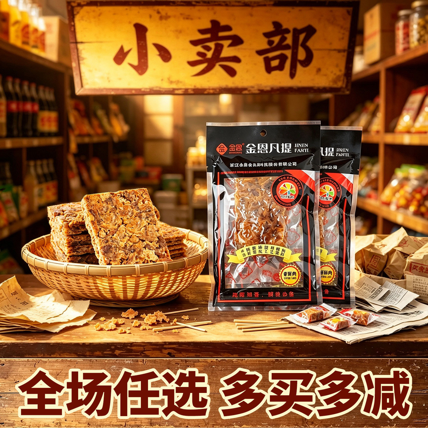 金恩凡提猪油渣30克温州特产休闲解馋办公室宿舍猪肉条零食香酥肉