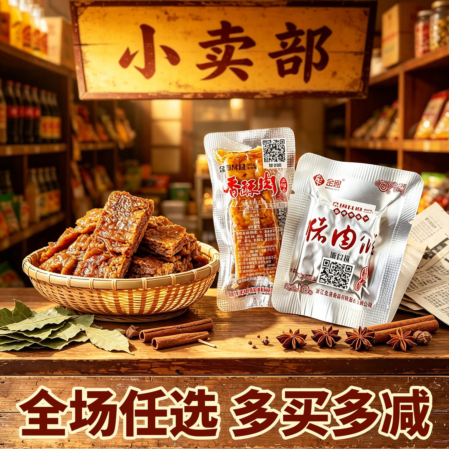 金恩凡提猪油渣500g温州特产香酥肉即食肉条休闲解馋小吃肉零食品