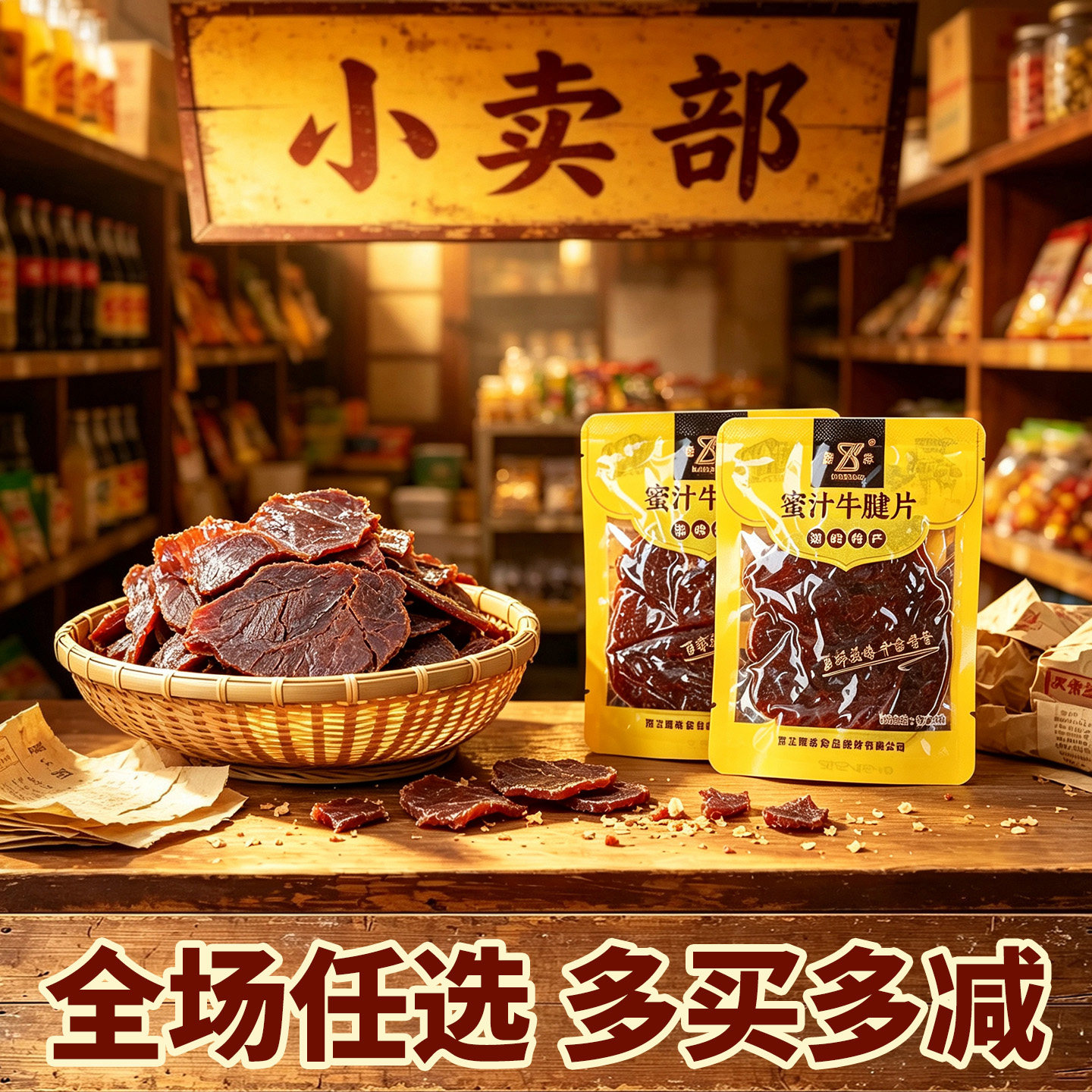 康森牛腱片牛肉干独立装即食零食