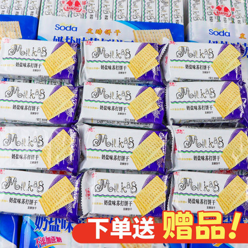 半球味丹奶盐味苏打饼干445g