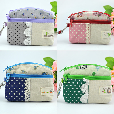 迷你硬币钥匙袋小布包