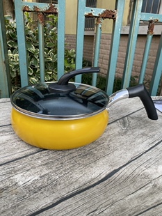 24cm日本不粘煎大肚平底炒锅电磁炉燃气通用轻便灶具通用