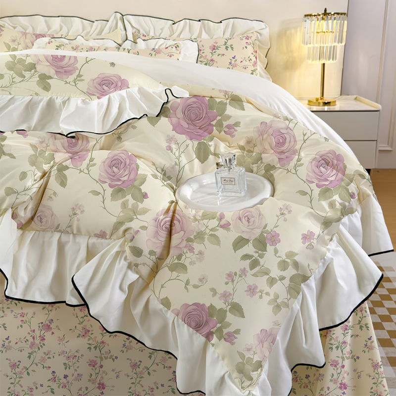 金璐艺英式浪漫乡村美学冰丝四件