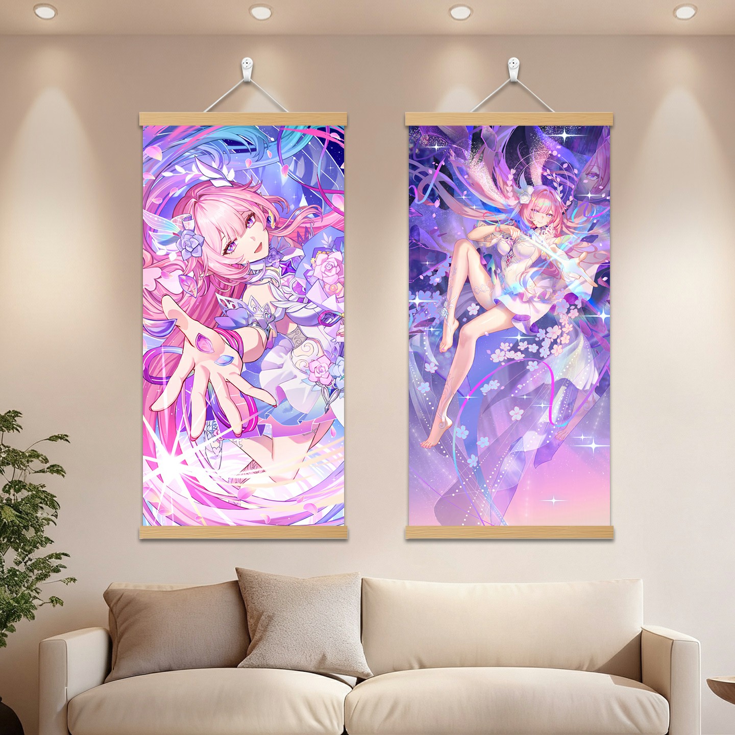 昔涟实木挂画动漫游戏周边