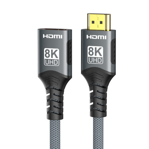 8KHDMI2.1公转HDMI母延长线视频传输电脑电视显示器转接线8K外接