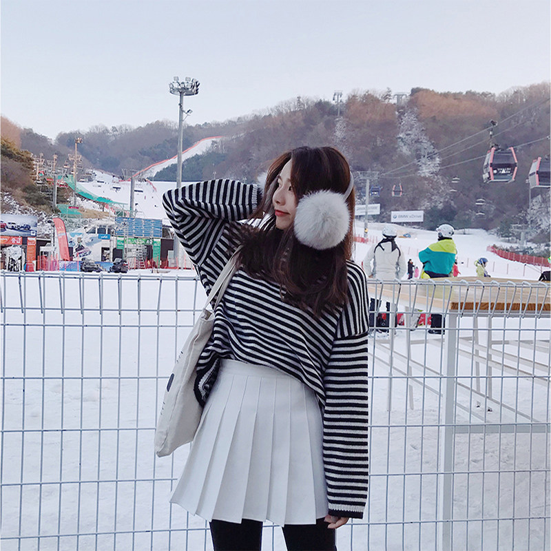 新款百褶裙ulzzang软妹短裙女秋冬高腰a字裙防走光纯色半身裤裙