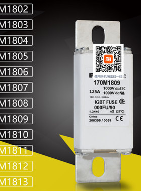 170M1802 1803 170M1804 1805直流熔断器保险170M1806 1807熔芯