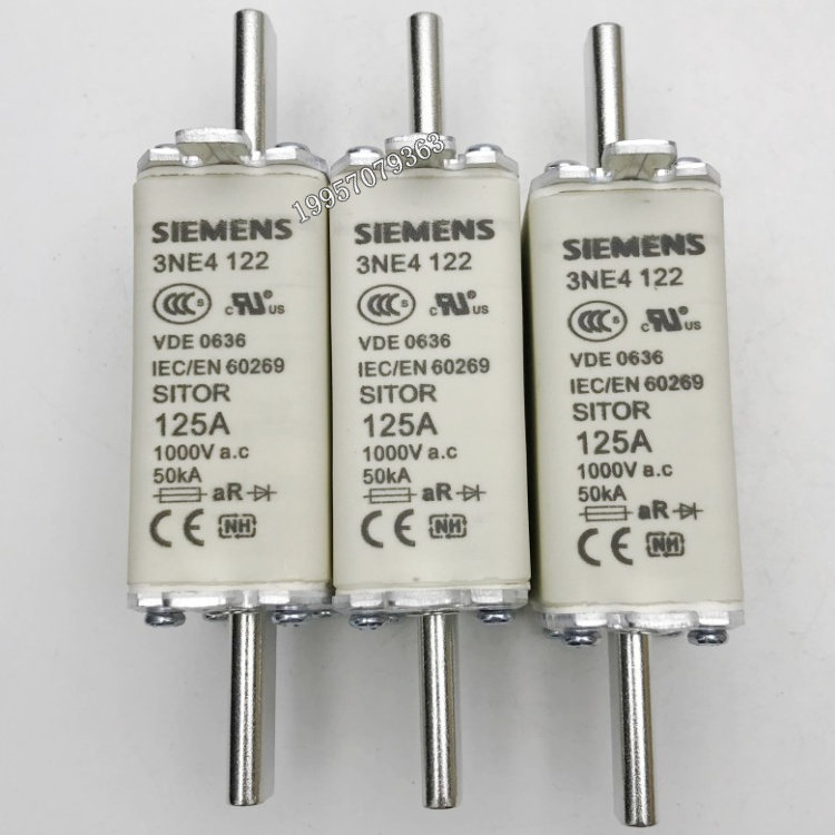 全新原装现货熔断器西门子3NE4 122 1000V125A NH0-SITOR125A - 实物图