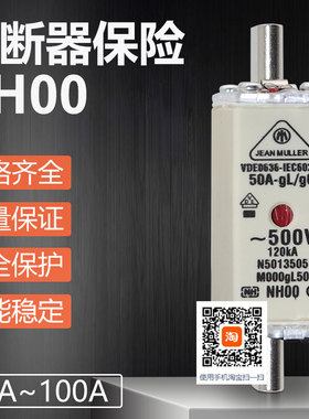 熔芯NH000 NH00 16A 25A 32A 35A 63A 80A 100A 125A160A熔断器