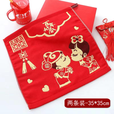 结婚用纯棉纱布喜帕35*35cm