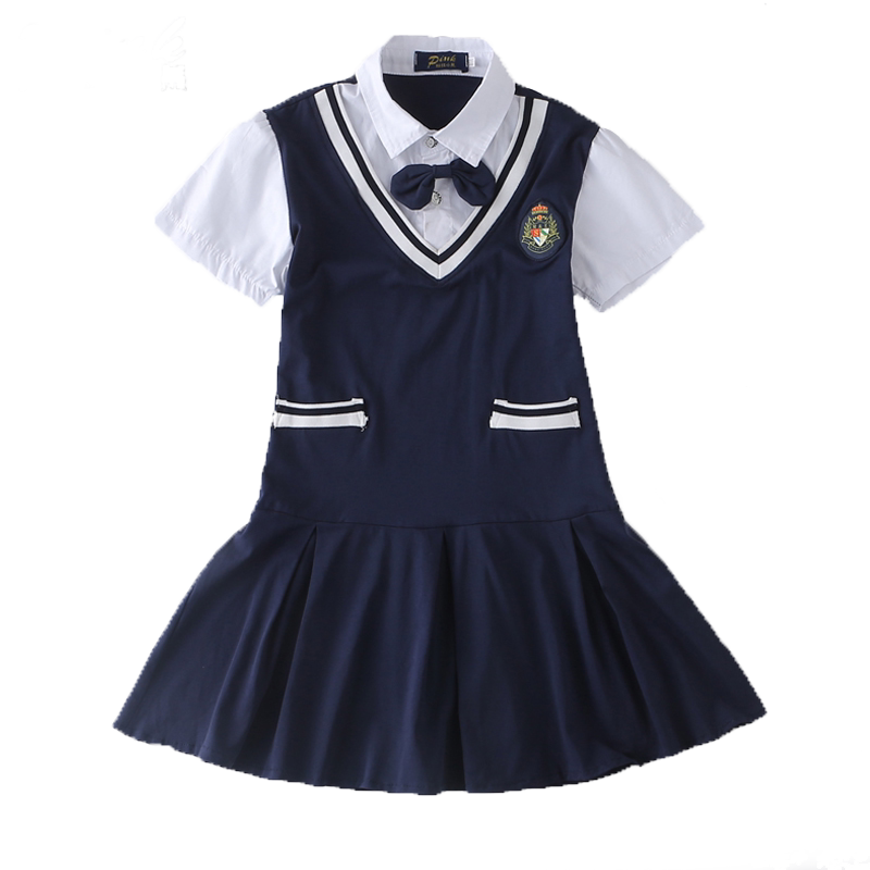 小学生校服夏装短袖学院风幼儿园班服夏季英伦风套装夏天儿童园服