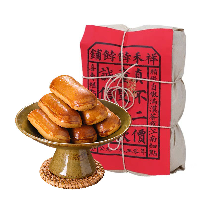 祥禾饽饽铺栗子玛红豆糕点特产办公室休闲零食过节送礼官网旗舰店