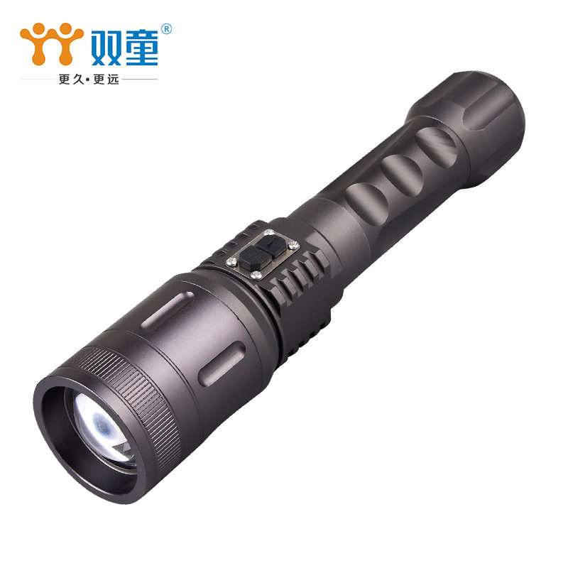 双童ST-3160手电电筒充电高档电动调焦  强光手电 LED 铝合金图片